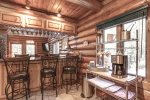 Bear Butte Gulch Lodge - Kitchen with hickory cabinets. 